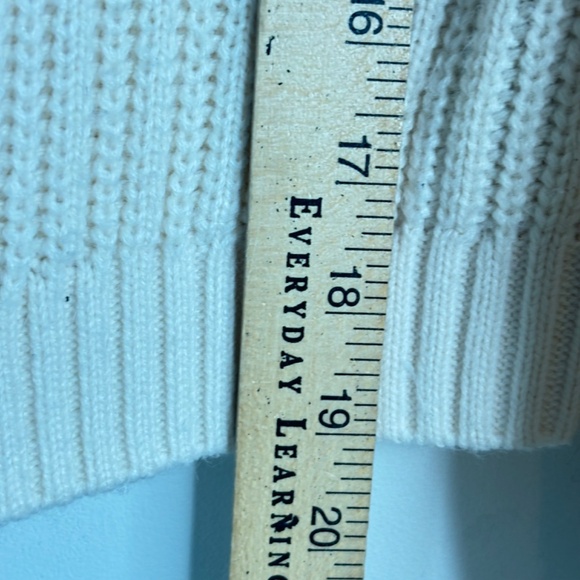 Janie and Jack Cream Ruffle Sweater 8 Bow Chunky Holiday Photos Christmas Preppy - Picture 8 of 12